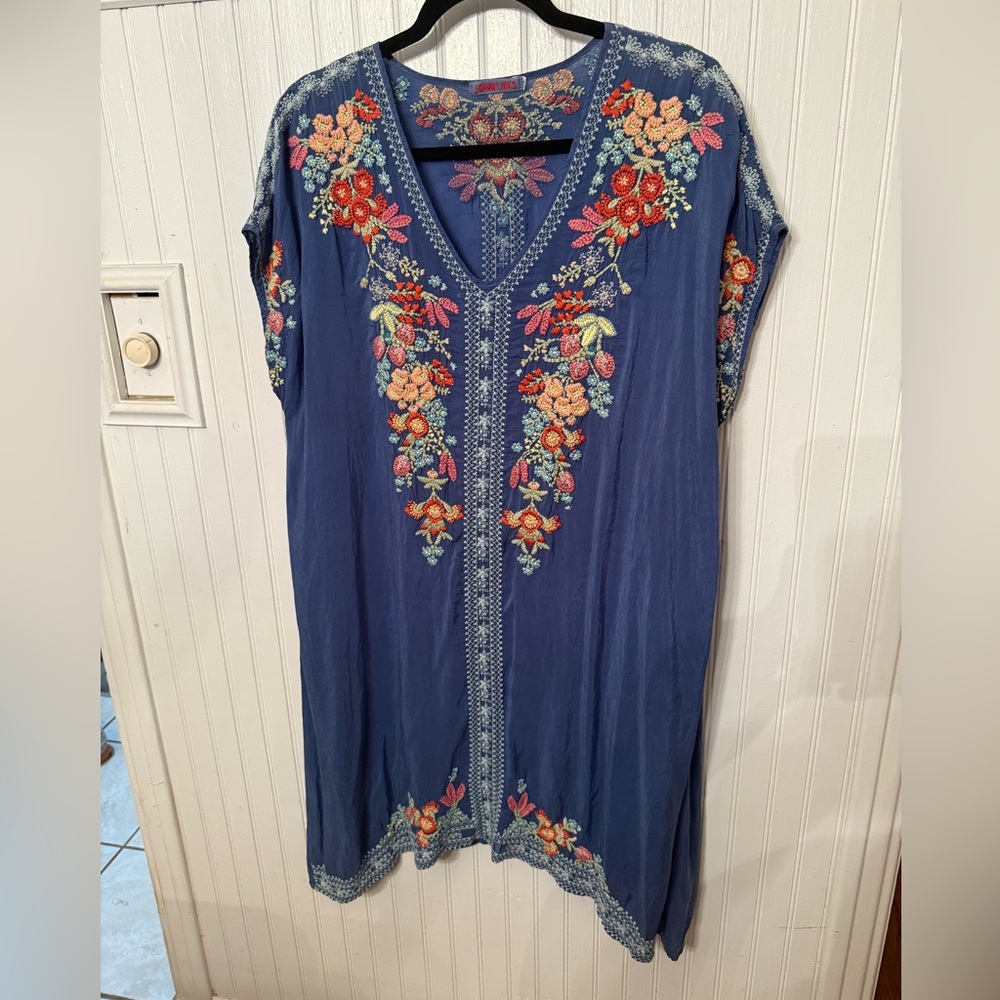 Johnny Was Embroidered Heidi Tunic/Dress Size XL